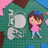 Mädchen Stanzschablonen für Kartenherstellung, Prägeschablonen Schablone Vorlage Form für Handgemachtes DIY Scrapbooking Fotoalbum Papierkartenherstellung Basteln Hochzeit