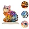 Kitten Desktop Ornament Tabletop Sculpture Collection Cute Cat Statue Animal Figurine for