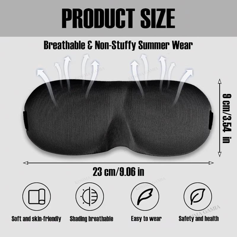 3D Sleeping Mask Block Out Light Sleep Mask For Eye Soft Sleeping Aid Eye Mask for Travel Eyeshade Night Breathable Slaapmasker