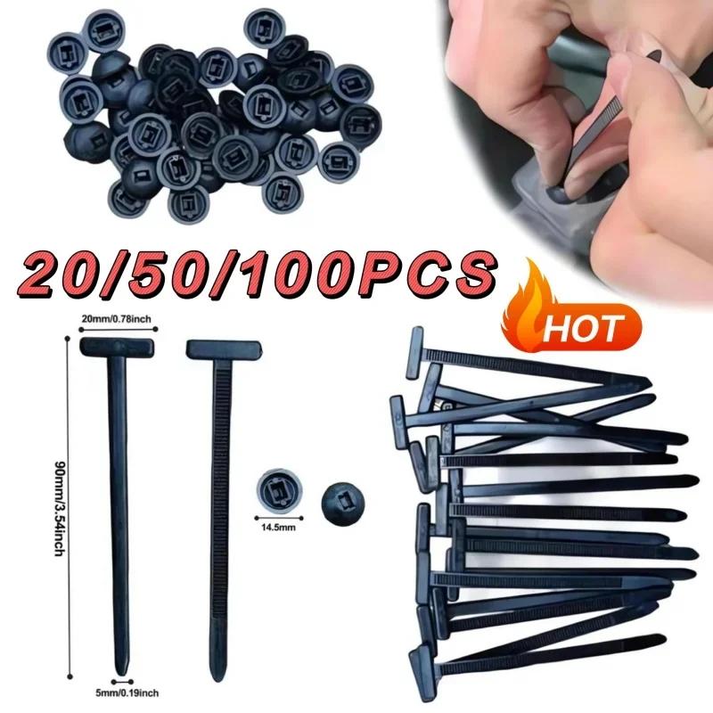 20/50/100PCS Nylon Universal Cable Buckle Self Locking Plastic Nylon Cable Heavy Duty Zip Ties Holder Automotive Maintenance Tie