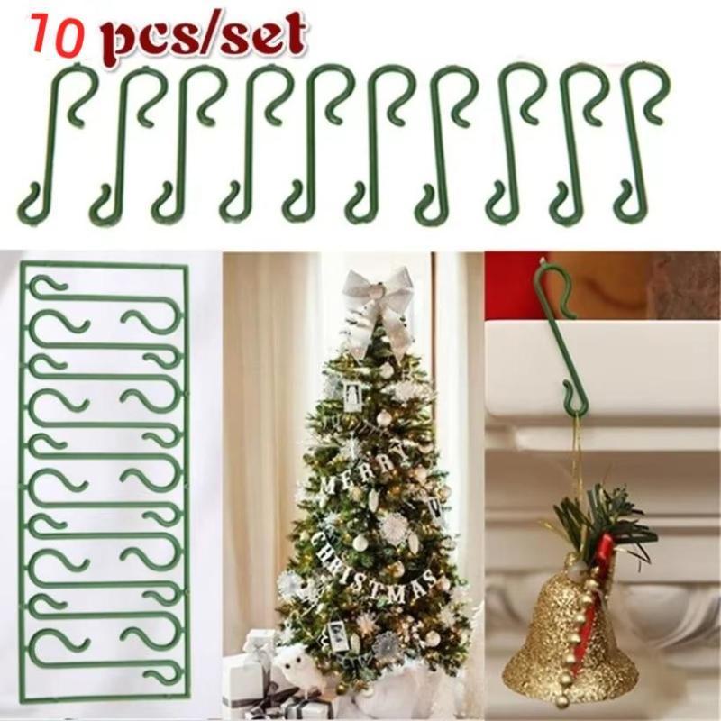 10 Stück Weihnachtsschmuck Haken Weihnachtsbaum Dekoration Anhänger Weihnachtsmann Puppen Hängehaken Für Zuhause Weihnachtsdekoration