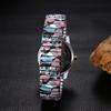 Unisex Wristwatch with Stretchable Floral One Size Fits Stainless Analog Quartz Watch Perfect Gift for Day Strap, Print, Waterproof Casual,