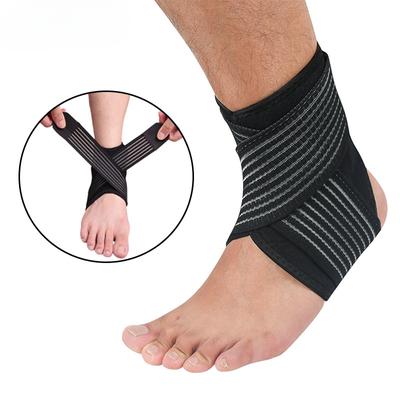 Adjustable Sport Breathable Ankle Brace Protection Pad Elastic Bandage  Guard Sprains Injury Wrap Heel Pad Sports Gym Foot