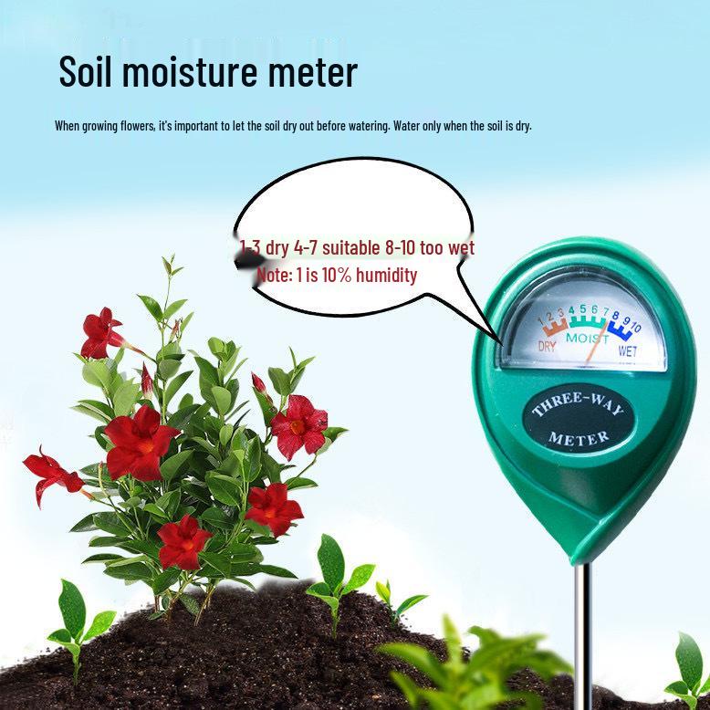 Gardening Soil Moisture Hygrometer for Plants & Flowers