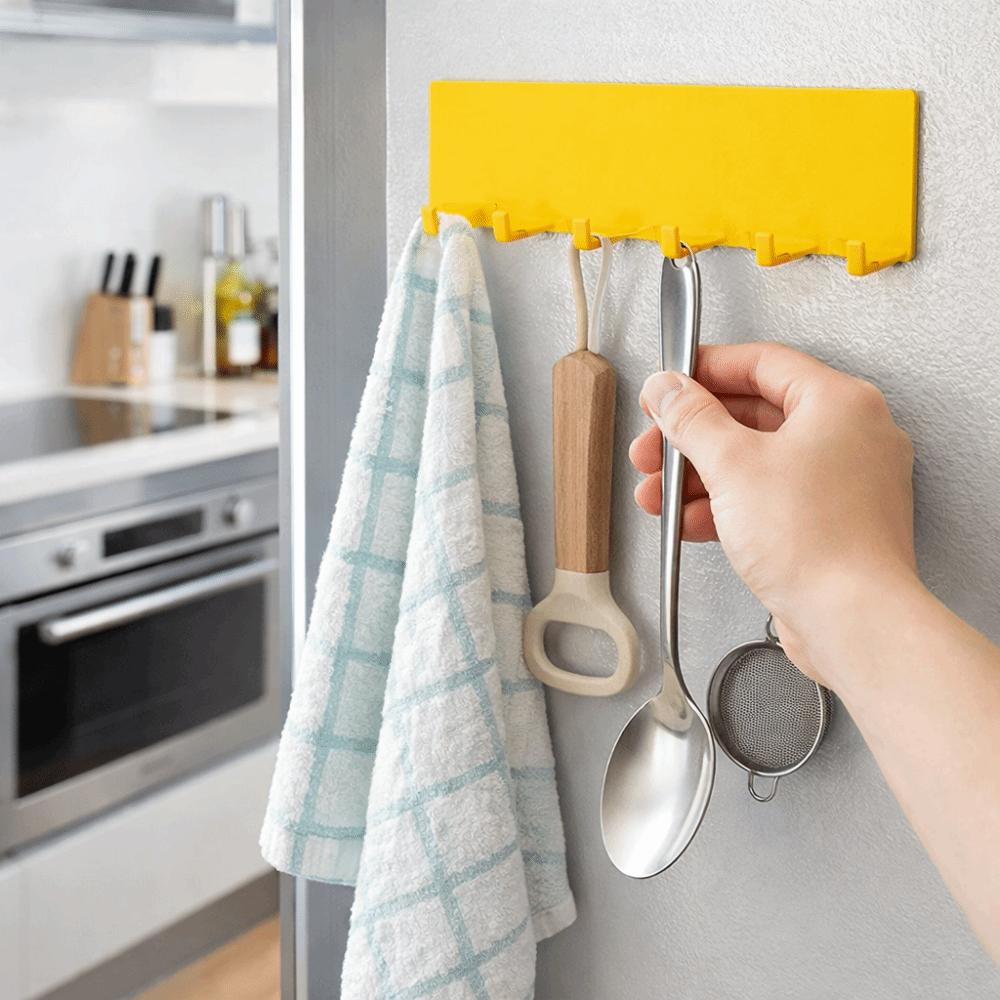No Punch Refrigerator Magnetic Hook Multi-functional Side Storage Rack  Refrigerator Side