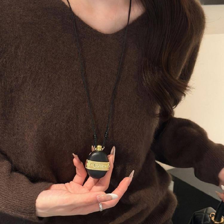 Collana Delicata a Forma di Fiaschetta da Vino Gioielli da Collo in Legno Gioielli per la Clavicola con Catena Regolabile per l'Uso Quotidiano o Feste