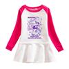Princess Girls Kpop Rumi Zoey Mira Hunters Print Pleat Mesh Dress