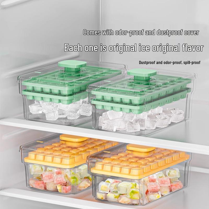 68-Cube Food-Grade Ice Tray: DIY Ice Making Mold for Home Refrigerators