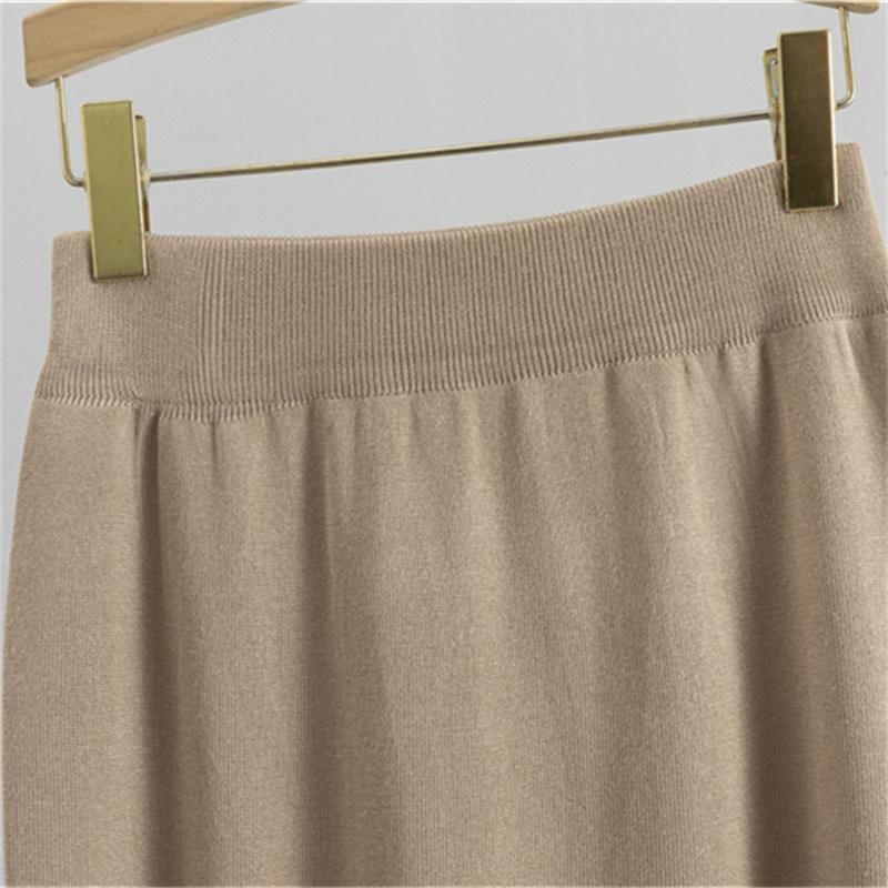 Spring and Autumn Women's Lantern Long Sleeve Hip Wrapped Half Skirt Two Piece Suit Style Temperament Set