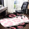 1pc Leopard Kisses Office Round Area Rug,  Mat Suitable ForOffice, Under Office Chairs Bedroom Living Room Home Decor, Room Deco