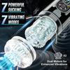 6 in 1 Male Masturbator Vacuum Penis Pump with Upgrade Telescopic Sucking Licking Vibrating Adults Sex Toys for Men Trainer