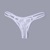 Low Waist Men Lace Hollow Thongs Thin Strap Male Briefs Transparent Men's Lace Panties  Summer