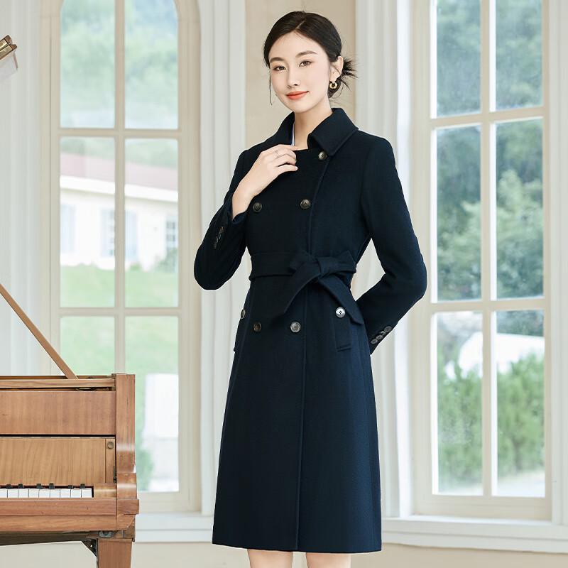 Teluoman Women's Professional 90% Wool Overcoat