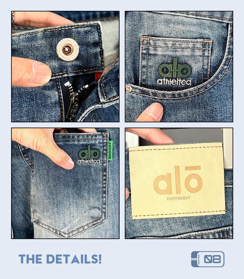 Summer Thin Jeans Men's Stretch Versatile Pants Loose Straight Leg Men's Pants