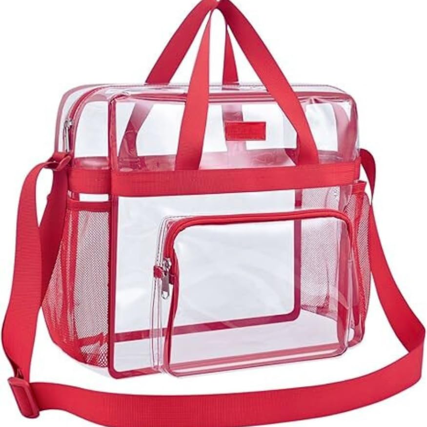 

Прозрачная сумка Стадион Мероприятие Спорт Концерт Фестиваль Безопасность Прозрачный (красный) [Использовал]