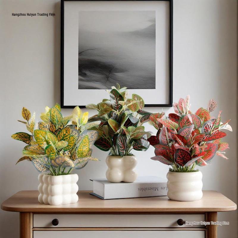 Nordic Style Artificial Potted Plants for Indoor Decor: Perfect for Living Rooms, Offices, and Desktops