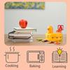 Kitchen Timer Eye-catching Cartoon Shape Plastic Lovely Duck Mechanical Study Timer for Home