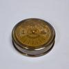 7.62 Cm Large 100 Year Calendar Compass In Wooden Box Brass,
