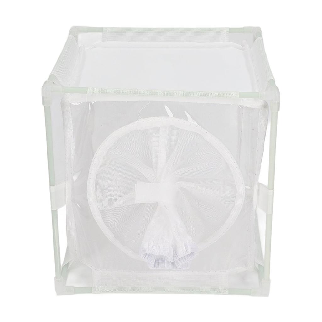 Insektenbeobachtungskäfig PVC-Netz Weiß Wiederverwendbar Schmetterlingshabitat Zuchtinkubatorbox Hülle