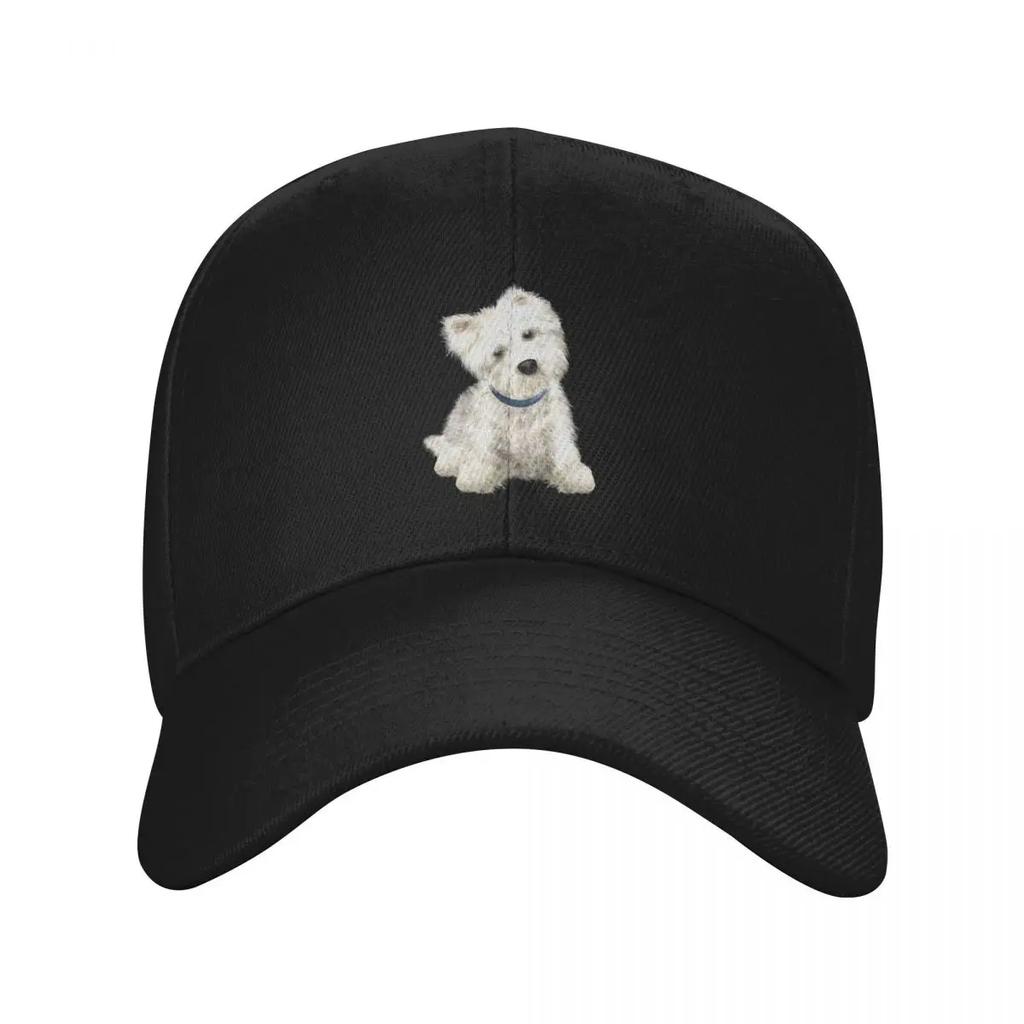 Vlastní Baseballová Čepice West Highland White Terrier Dámská Nastavitelná Život Je Lepší S Westíkem Kšiltovka Streetwear Snapback Čepice