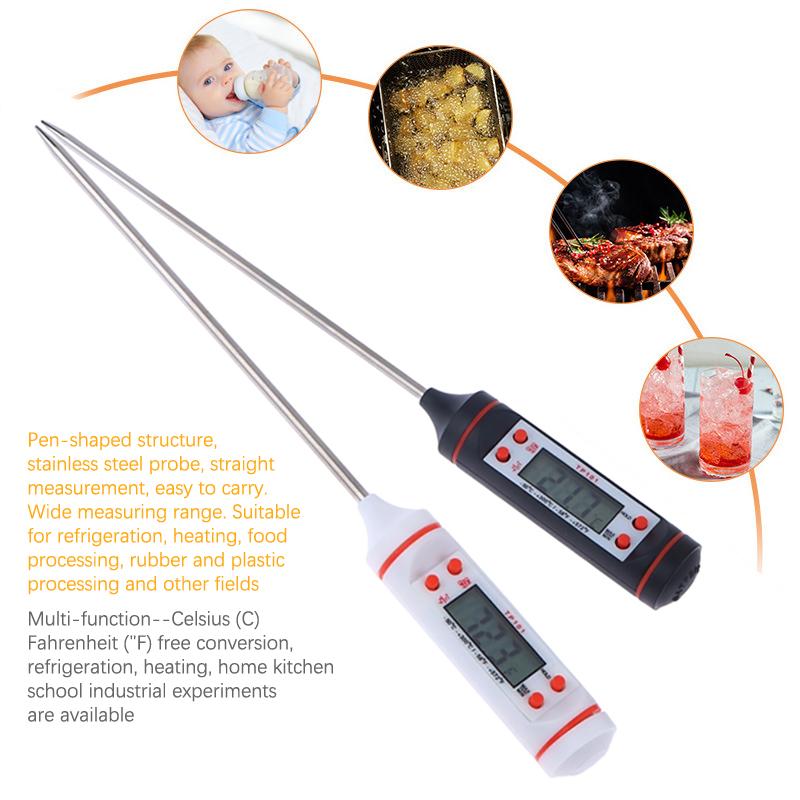 Food Baking Digital Kitchen Probe Thermometer Instant Read Cooking Meat BBQ Sensor Thermometers Probe Tool Heat Tester