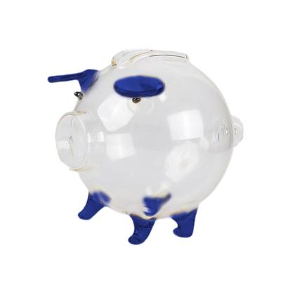 Glass Piggy Bank Transparent Piggy Bank Container Creative Coin Box Saving Jar for Bedroom Nursery Decor