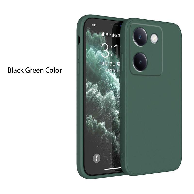 Square Liquid Silicone Phone Case For Xiaomi Pocophone POCO X6 X5 X7 M6 M7 Pro C61 C55 C65 C75 Matte Silicone Cover Fundas