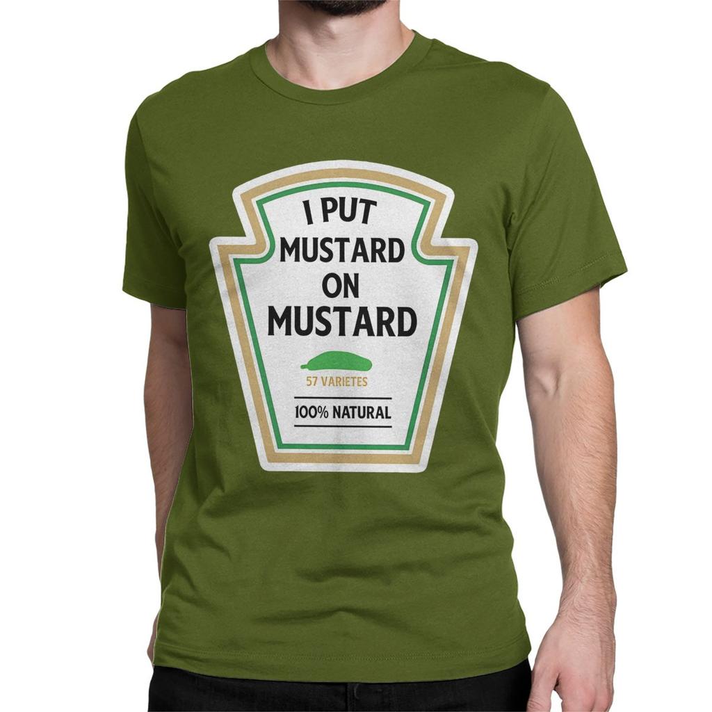 Classic BBQ Barbecue Mustard Ketchup Dipping Sauce Men Women T Shirt Awesome Tee Shirt T-Shirts 100% Cotton Graphic Clothing