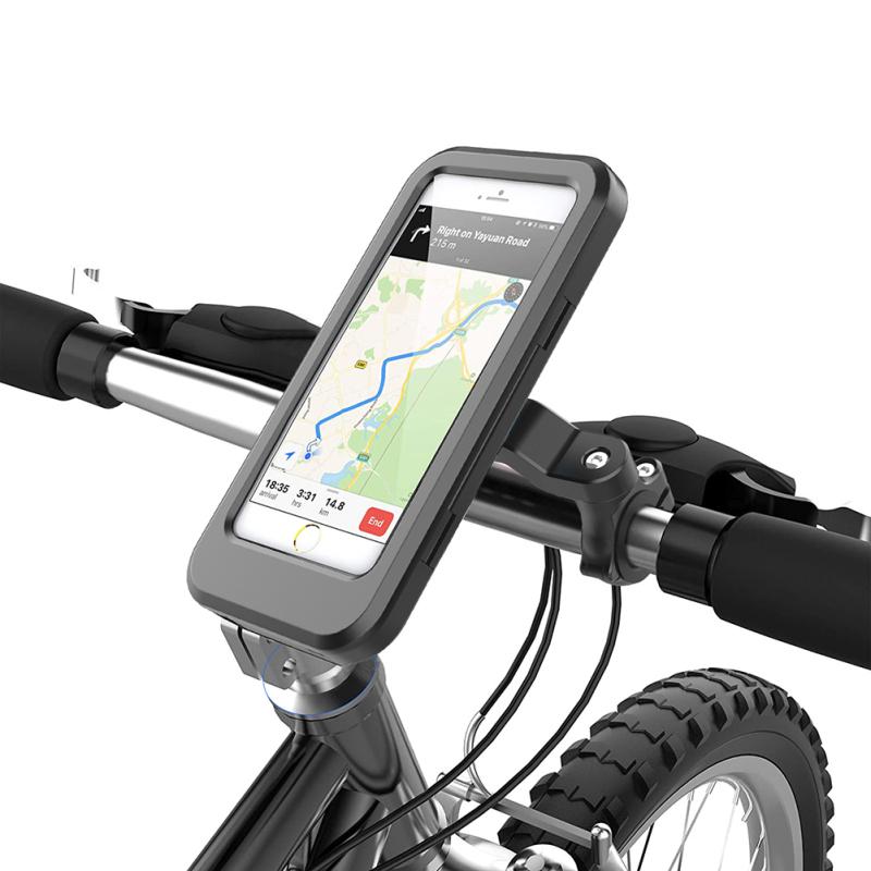 Bisiklet Telefon Tutucu Elektrikli Bisiklet Motosiklet Ayarlanabilir Su Geçirmez Navigasyon Braketi Sürüş