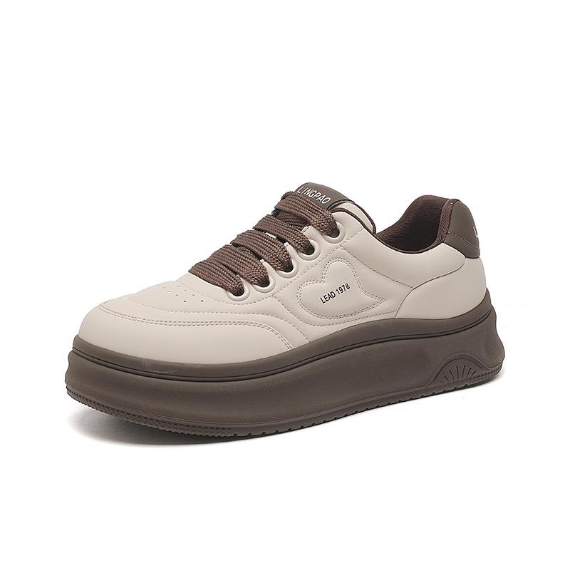 

Spring and Autumn New Women s Round Head Low Top Trend Platform Bread Shoes Casual Fashion Simple Board Shoes Women s One 2025 40