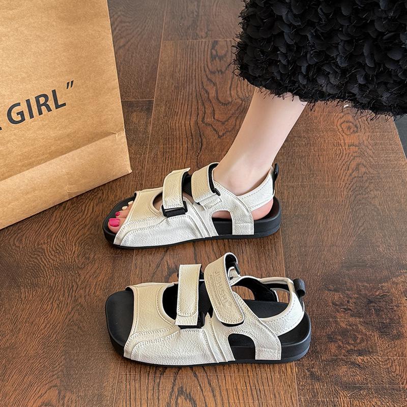 

Wear sports sandals skirt women s summer versatile not tired foot explosion with 2025 new casual beach Roman shoes 35