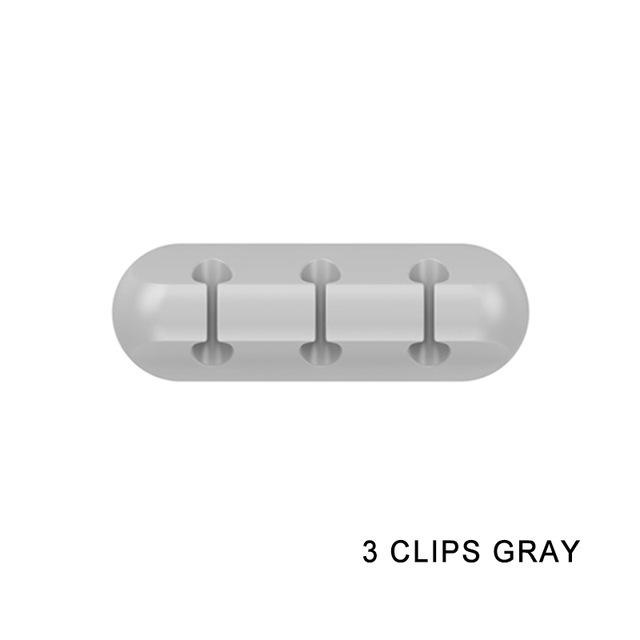 Cross-border Silicone Cable Protector & Organizer Clip for Desk or Car Use - Self-adhesive Winder
