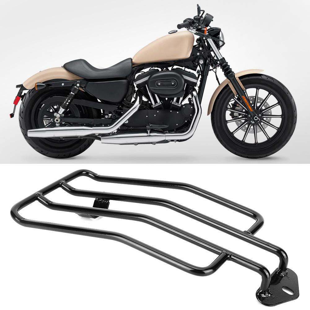 Retro Motorcykel Bakre Bagagehylla Hylla Tillbehör Passar för XL883 1200 X48Svart
