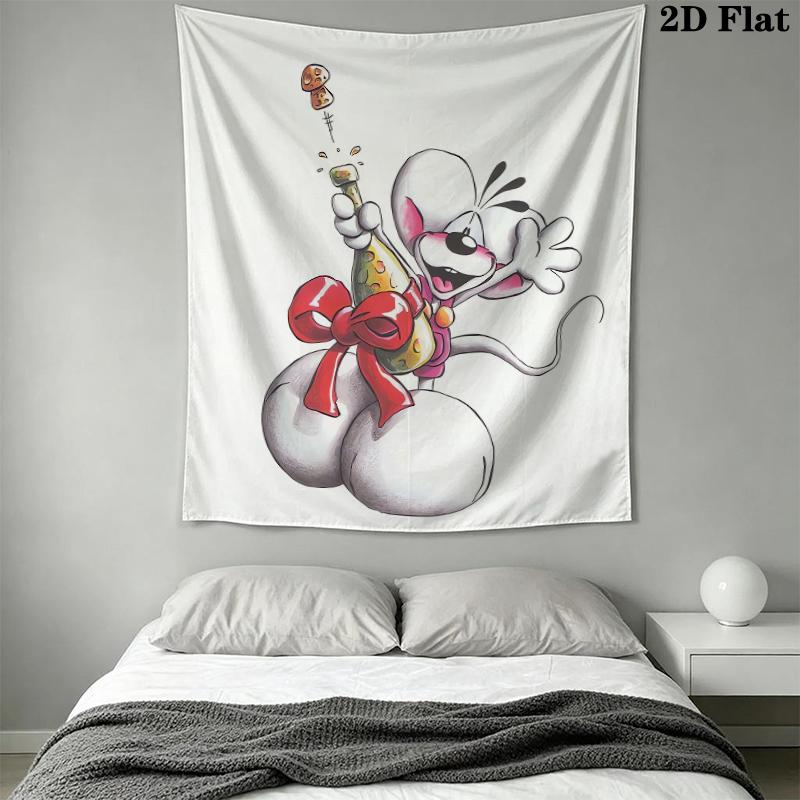diddl Wall Tapestry Aesthetic Wall Hanging Printed Fabric Blanket Decorative Tapestries for Bedroom Living Room Home Decor