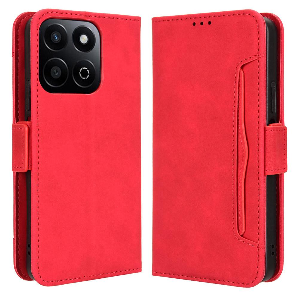 For Honor X7c 4G/200 Smart 5G/Play 60 Plus 5G/Play 9T Stand Case Multiple Card Slots Leather Wallet Phone Cover