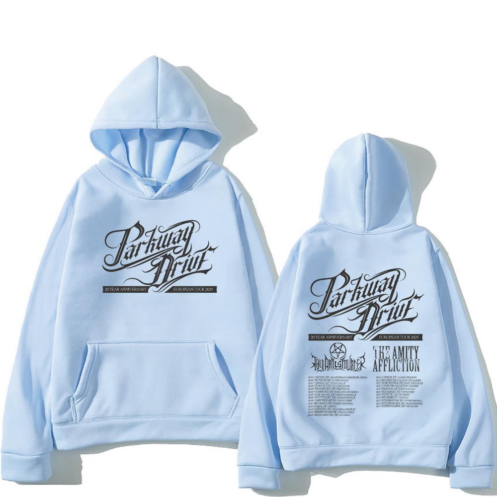 Parkway Drive 20-jähriges Jubiläum der Europa-Tour Hoodie Mode Herren Sweatshirt Unisex Übergroße Kleidung High Street Retro Pullover