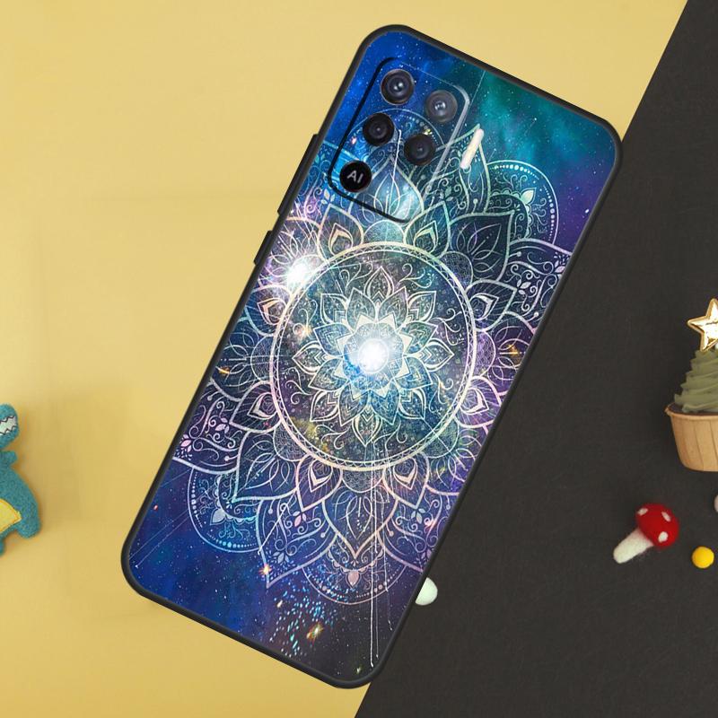 Mandala Pattern Case For Oppo A60 A80 A40 A15 A16 A17 A57 A94 A74 A54 A76 A96 A18 A38 A58 A78 A98 A5 A6 Pro