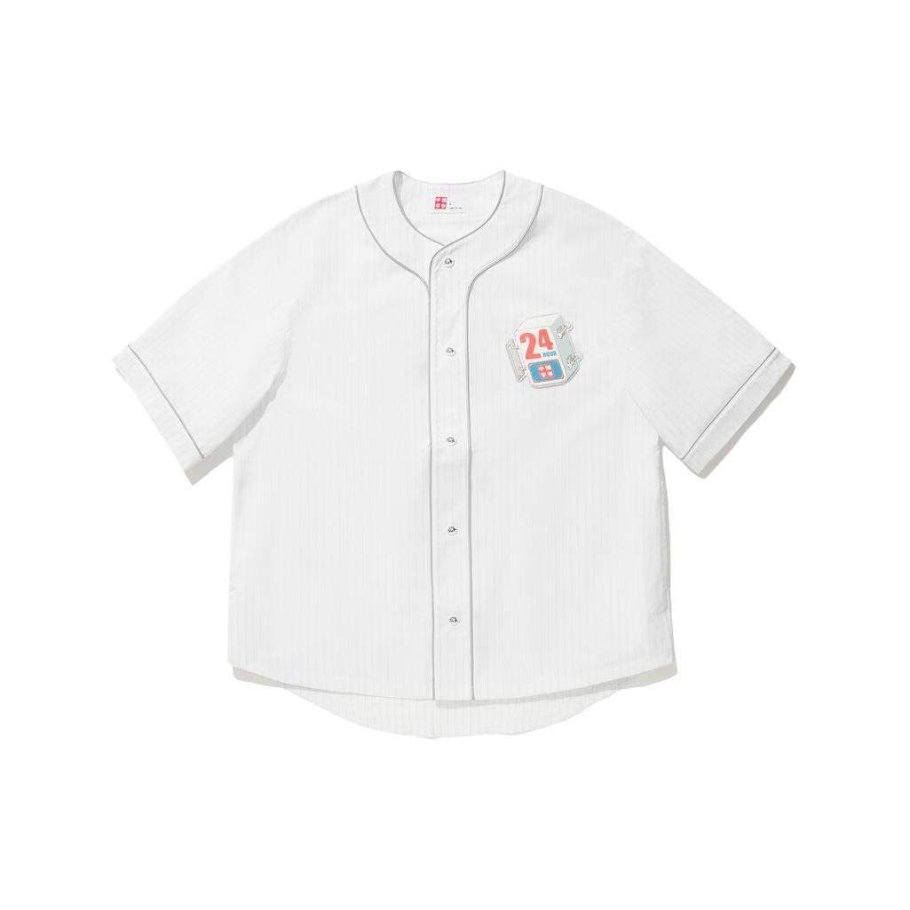 Li-Ning x Phil Hackett Graphic Baseball Shirt White Men s AFDU255-2 M