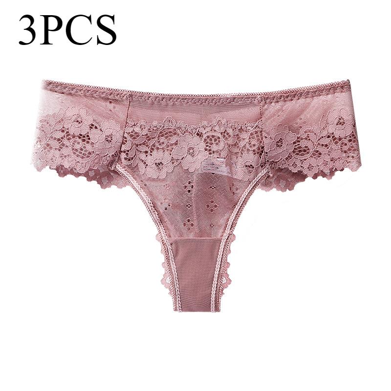 

3 шт./лот кружевные стринги женские сексуальные с низкой талией спортивные утягивающие трусы женские дышащие сетчатые женские трусики XL