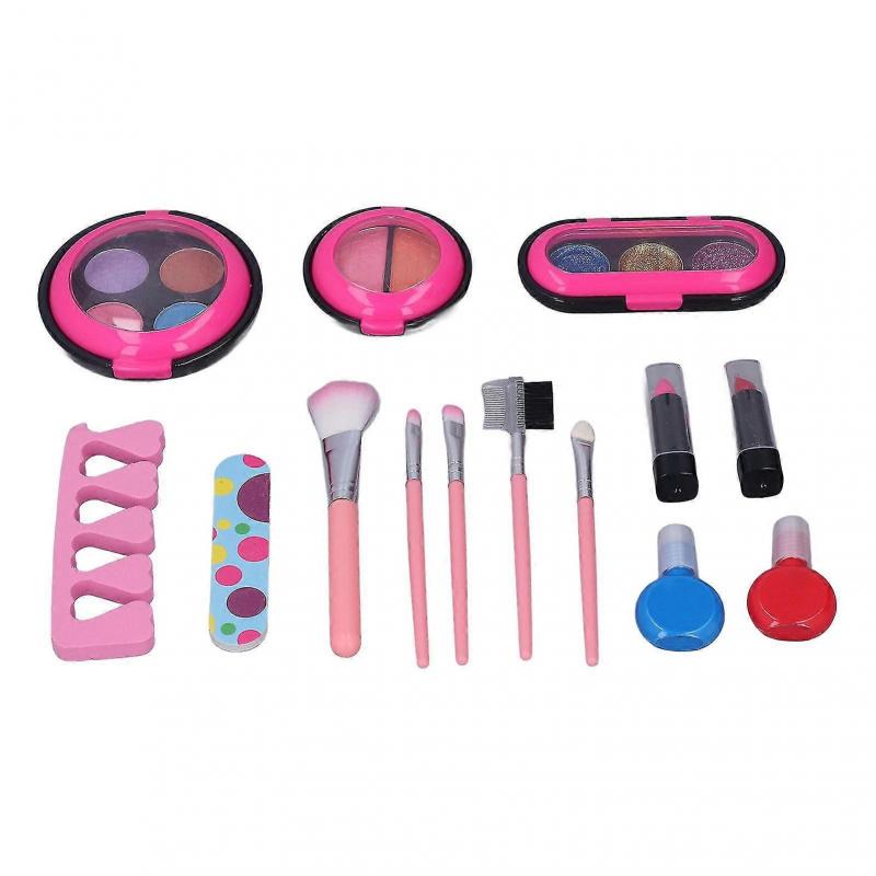 Make-up Spielzeugset Waschbares Kosmetik Schönheitsspielzeug Mit Lippenstift Nagellack Für Mädchen 6+ Jahre