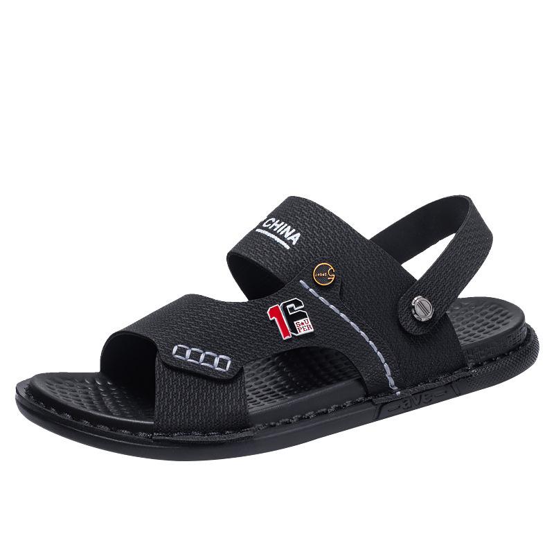 Summer Beach Sandals Men Driving One Pedal Casual Shoes Outdoor Breathable Lightweight Versatile Slippers Beach Shoes