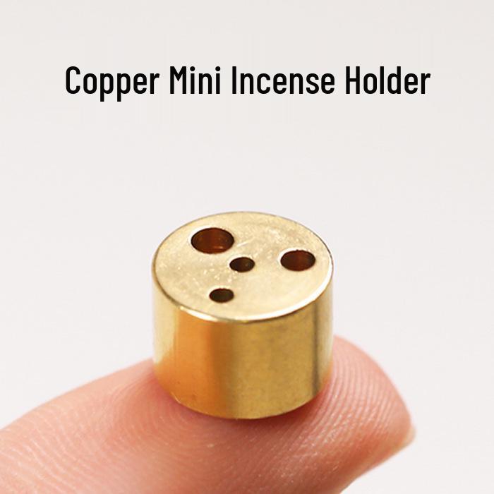 Brass Antique Multi-hole Incense Burner for Home - Small Sandalwood Incense Holder with Four Holes