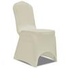 Housse de chaise - Crème - 6 pièces - Extensible - Lavable - Intérieur