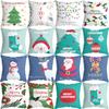 Snowman Santa Claus Cushion Christmas Pillow Cover Cushion Cross-border Holiday Household Products