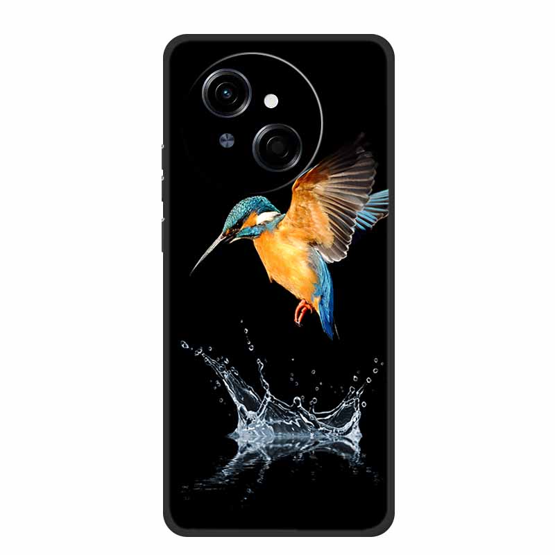 For Tecno Spark Go 1 S Case Coque Black Silicone Soft Phone Case For Tecno Spark 40C Go 1S Pop 9 4G Back Cover Case 40 C Funda