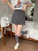 2025 Summer High-Waist Slimming A-Line Skirt Shorts for Women - Casual Petite Hip-Wrapping Style