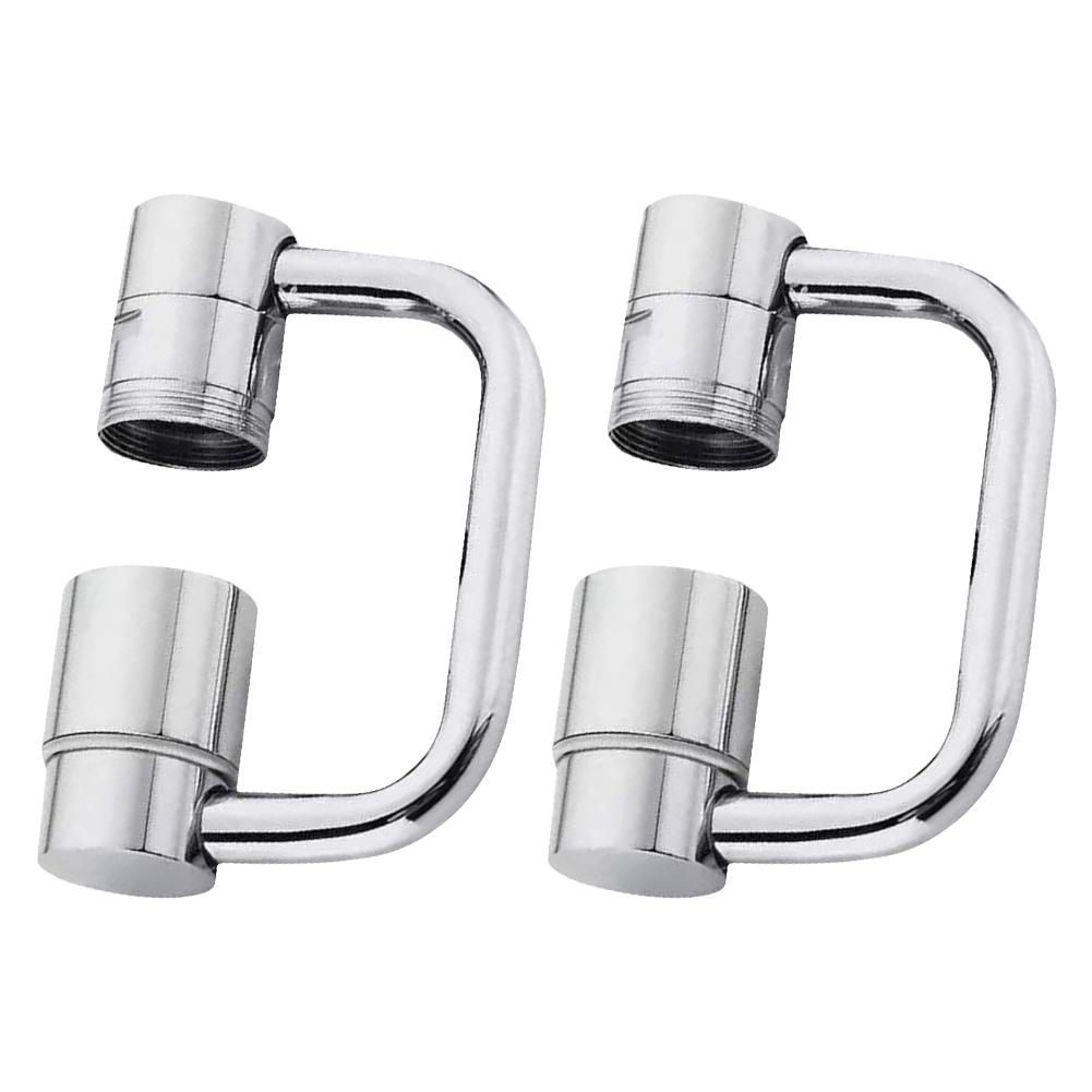 Swivel Faucet Extender Stainless Steel Water Faucet Extension Bathroom Faucet Extender for Sink Face Washing