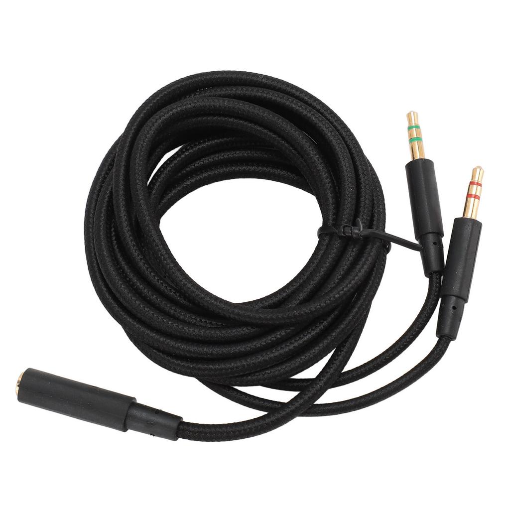 Headphone Adapter Cable Low Loss Headset Splitter Adapter Cord for Kingston HyperX Cloud Stinger