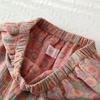 Autumn and Winter Cotton Flower Printing Women's Retro Style Small Flower Pajamas Set Long Sleeved Home Clothing Set