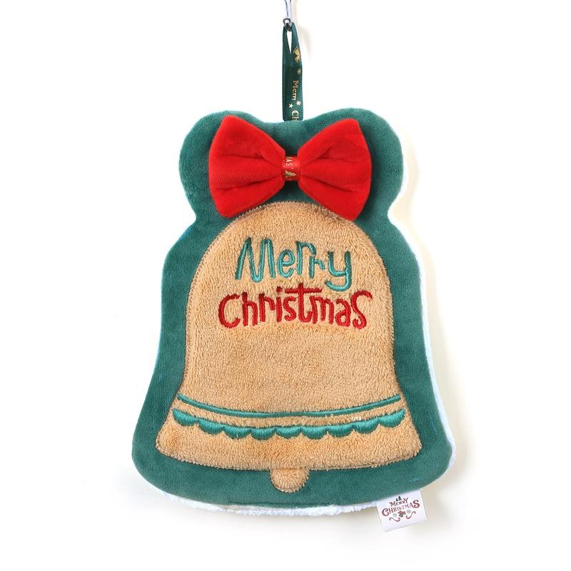 Cute Christmas Cleaning Towel Coral Velvet Hand Towel Snowman Bathroom Hanging Absorbent Dishcloth Soft Cleaning Cloth Rag